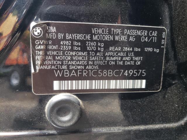 Photo 11 VIN: WBAFR1C58BC749575 - BMW 528 I 