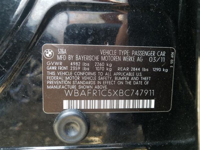 Photo 9 VIN: WBAFR1C5XBC747911 - BMW 528 I 