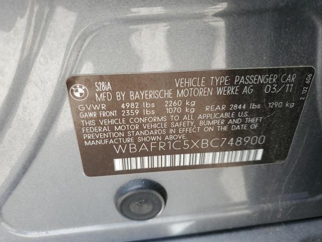 Photo 11 VIN: WBAFR1C5XBC748900 - BMW 5 SERIES 