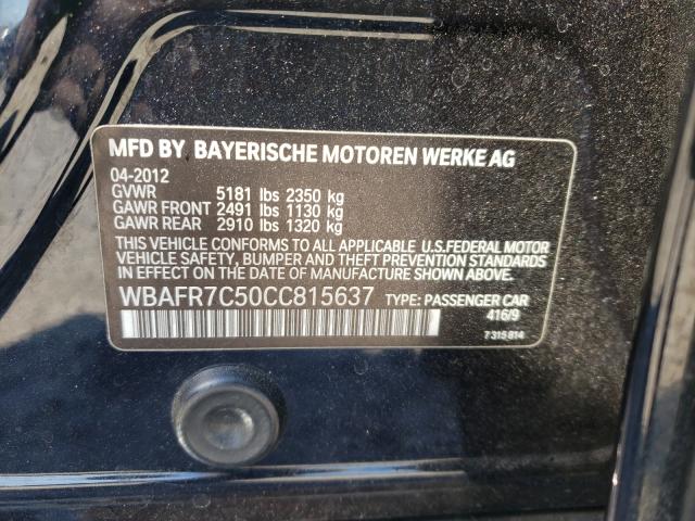 Photo 9 VIN: WBAFR7C50CC815637 - BMW 535 I 