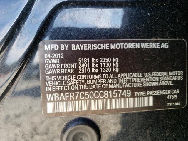 Photo 11 VIN: WBAFR7C50CC815749 - BMW 5 SERIES 