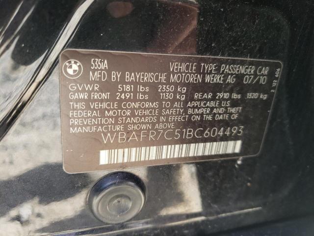 Photo 9 VIN: WBAFR7C51BC604493 - BMW 535 I 