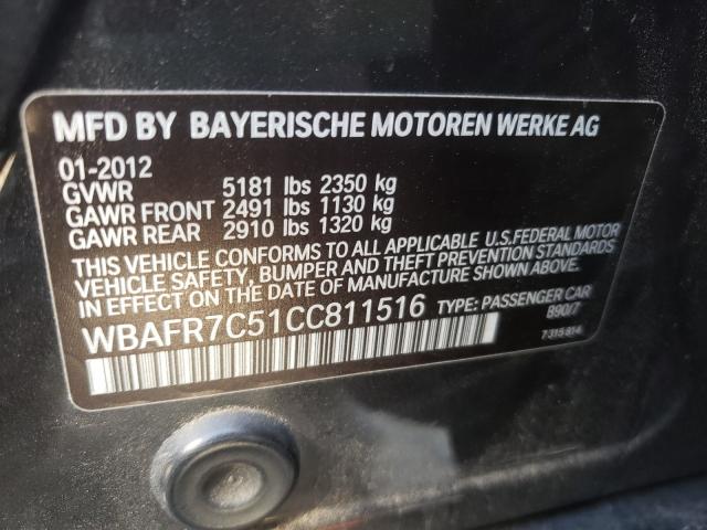 Photo 9 VIN: WBAFR7C51CC811516 - BMW 535 I 