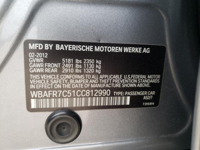 Photo 9 VIN: WBAFR7C51CC812990 - BMW 535 I 