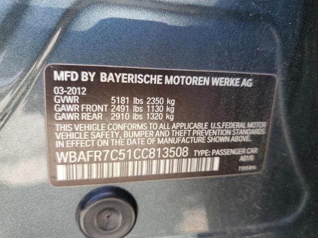 Photo 11 VIN: WBAFR7C51CC813508 - BMW 5 SERIES 