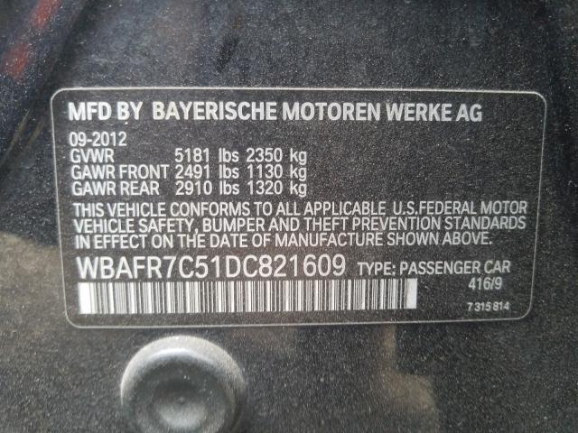 Photo 9 VIN: WBAFR7C51DC821609 - BMW 535 I 