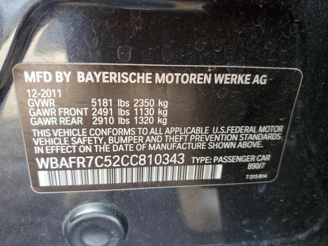 Photo 11 VIN: WBAFR7C52CC810343 - BMW 5 SERIES 