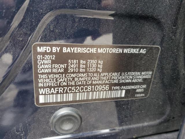 Photo 12 VIN: WBAFR7C52CC810956 - BMW 5 SERIES 