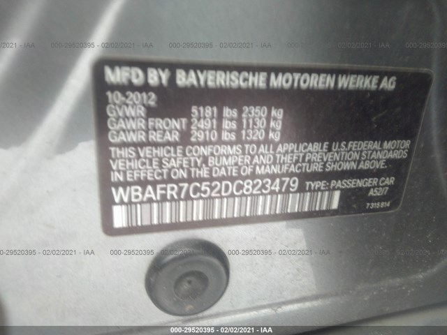 Photo 8 VIN: WBAFR7C52DC823479 - BMW 5 