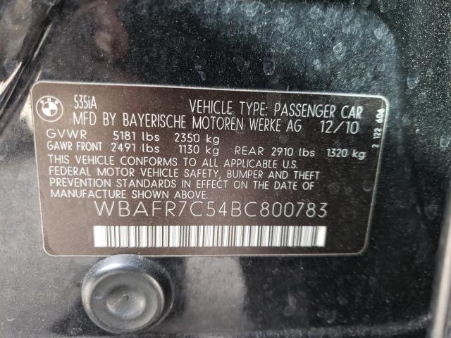 Photo 9 VIN: WBAFR7C54BC800783 - BMW 535 I 