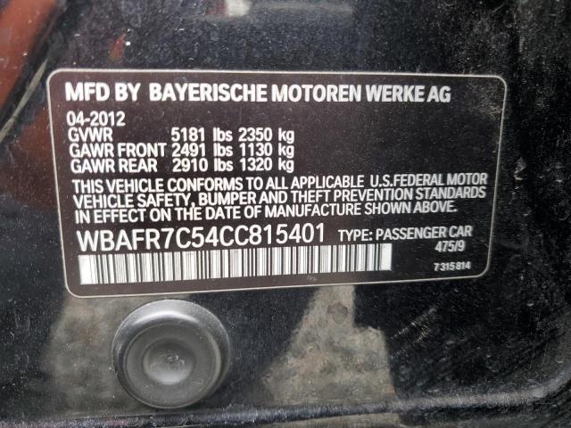 Photo 11 VIN: WBAFR7C54CC815401 - BMW 535 I 