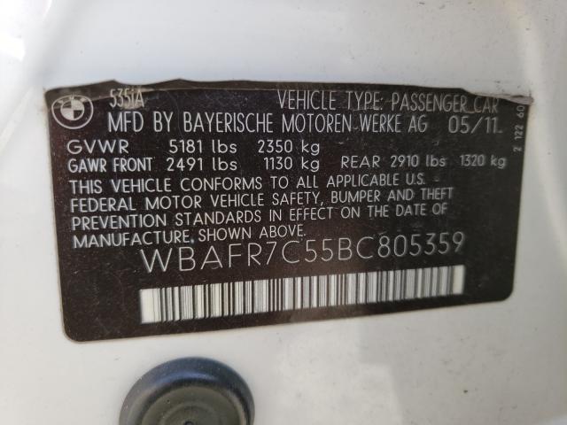 Photo 9 VIN: WBAFR7C55BC805359 - BMW 535 I 