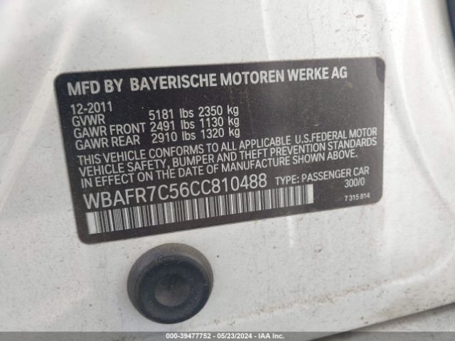 Photo 8 VIN: WBAFR7C56CC810488 - BMW 535 