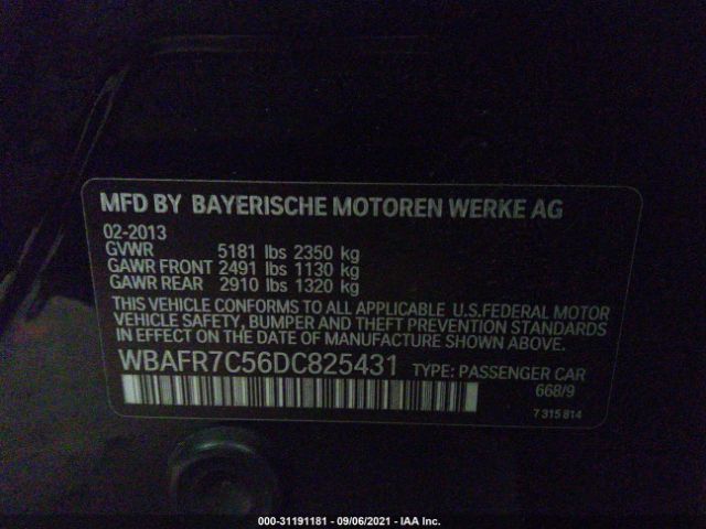 Photo 8 VIN: WBAFR7C56DC825431 - BMW 5 