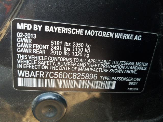 Photo 9 VIN: WBAFR7C56DC825896 - BMW 535 I 