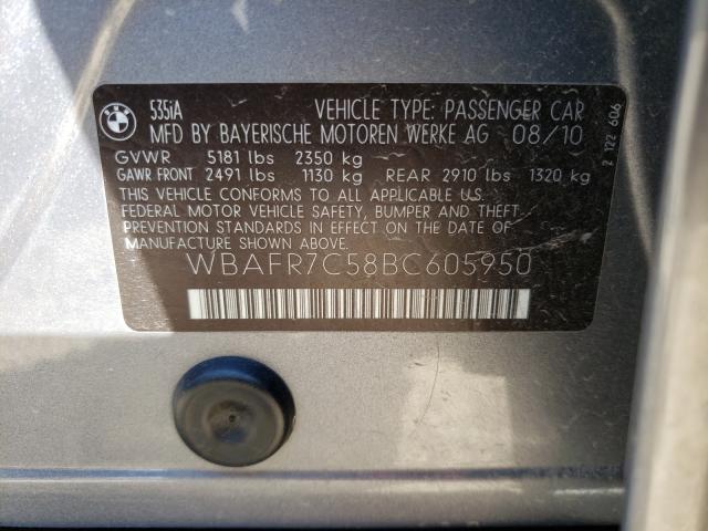 Photo 9 VIN: WBAFR7C58BC605950 - BMW 535 I 