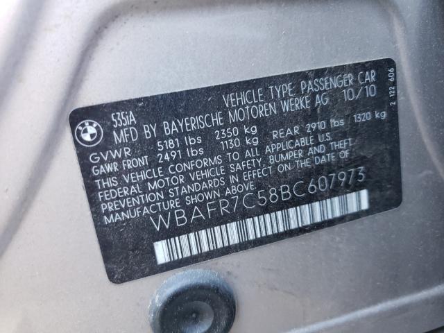 Photo 9 VIN: WBAFR7C58BC607973 - BMW 535 I 