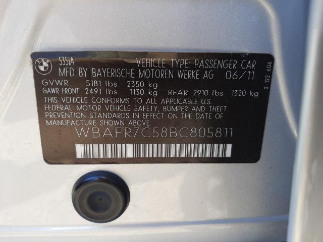 Photo 9 VIN: WBAFR7C58BC805811 - BMW 5 