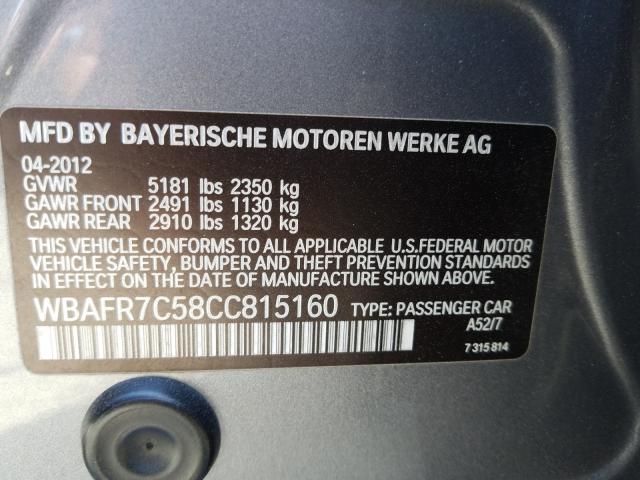 Photo 9 VIN: WBAFR7C58CC815160 - BMW 535 I 