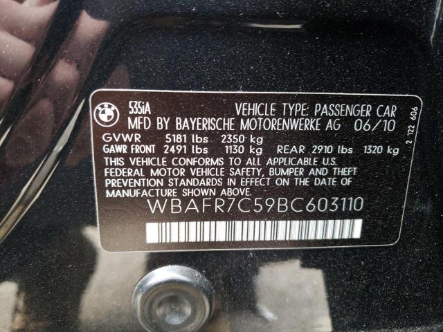 Photo 9 VIN: WBAFR7C59BC603110 - BMW 535 I 