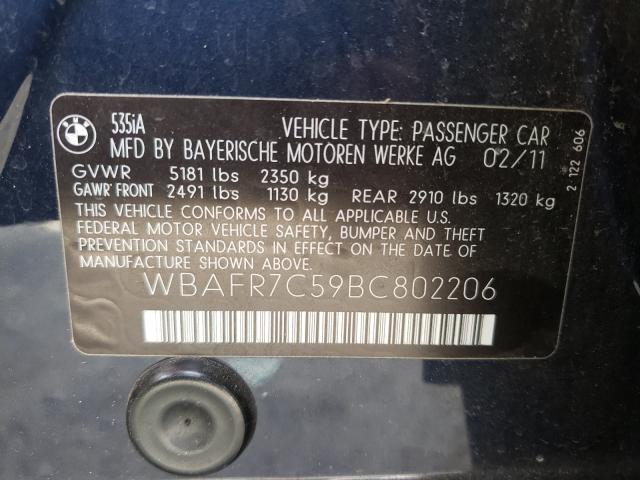 Photo 9 VIN: WBAFR7C59BC802206 - BMW 5 