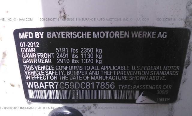 Photo 8 VIN: WBAFR7C59DC817856 - BMW 535 