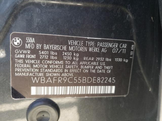 Photo 9 VIN: WBAFR9C55BDE82245 - BMW 550 I 