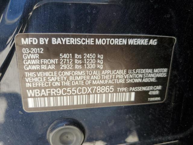 Photo 11 VIN: WBAFR9C55CDX78865 - BMW 550 I 