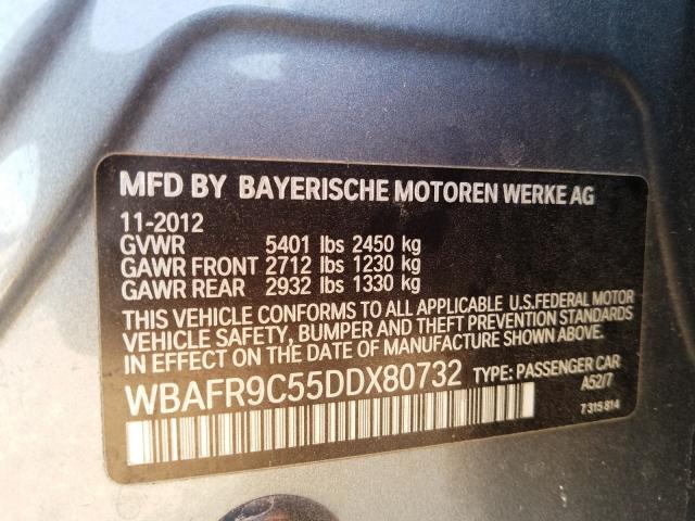 Photo 9 VIN: WBAFR9C55DDX80732 - BMW 550 I 