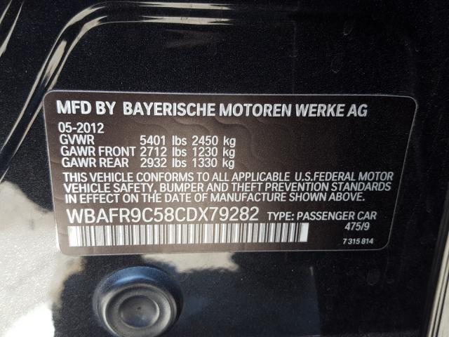 Photo 9 VIN: WBAFR9C58CDX79282 - BMW 550 I 