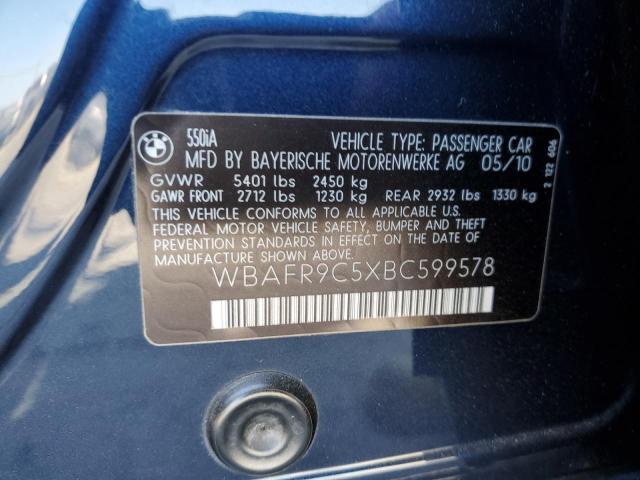 Photo 11 VIN: WBAFR9C5XBC599578 - BMW 550 I 