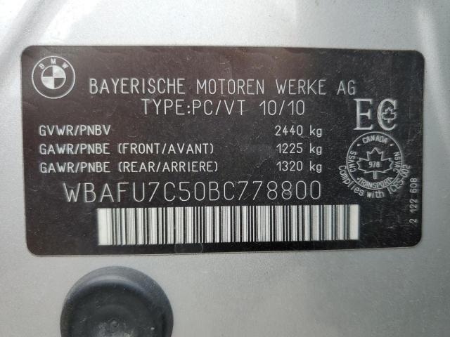 Photo 12 VIN: WBAFU7C50BC778800 - BMW 5 SERIES 