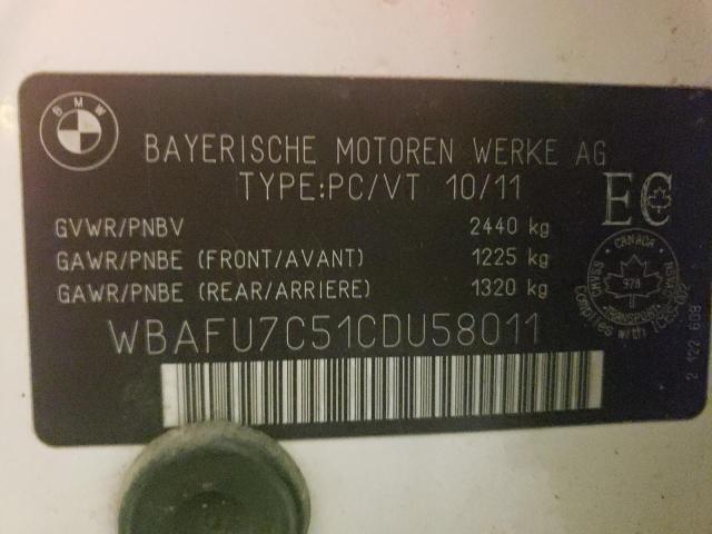 Photo 12 VIN: WBAFU7C51CDU58011 - BMW 535 XI 