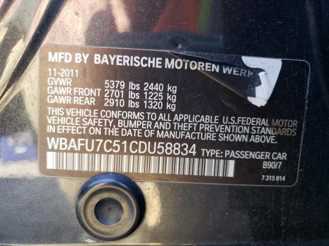 Photo 9 VIN: WBAFU7C51CDU58834 - BMW 535 XI 