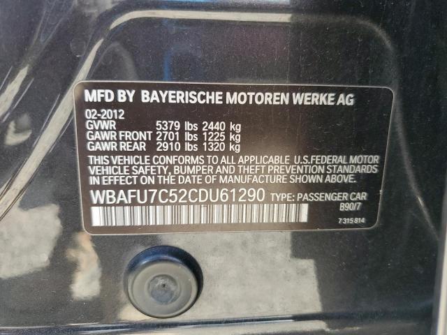 Photo 12 VIN: WBAFU7C52CDU61290 - BMW 5 SERIES 