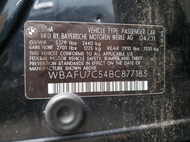 Photo 9 VIN: WBAFU7C54BC877183 - BMW 535 XI 