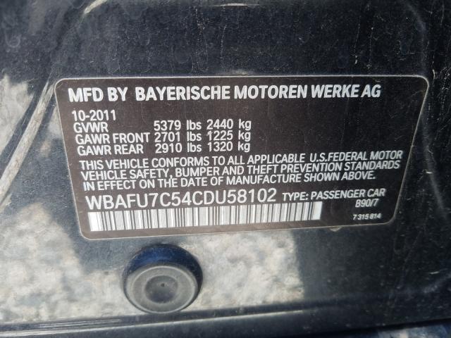 Photo 9 VIN: WBAFU7C54CDU58102 - BMW 535 XI 