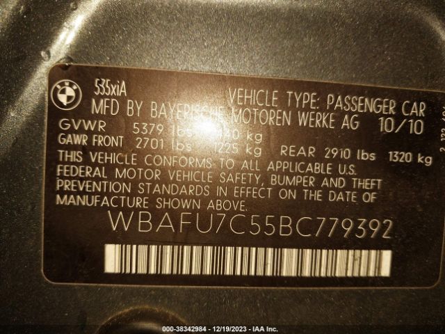 Photo 8 VIN: WBAFU7C55BC779392 - TOYOTA HIGHLANDER 