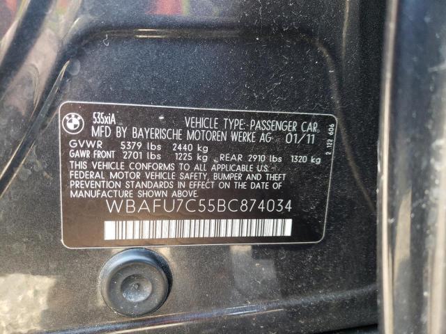 Photo 11 VIN: WBAFU7C55BC874034 - BMW 535 XI 