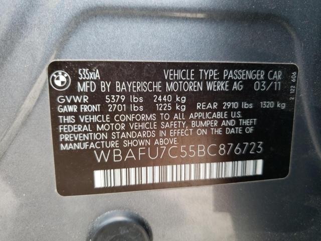 Photo 11 VIN: WBAFU7C55BC876723 - BMW 535 XI 