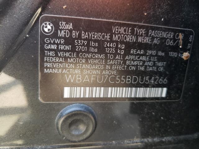 Photo 9 VIN: WBAFU7C55BDU54266 - BMW 535 XI 