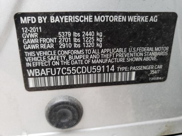 Photo 9 VIN: WBAFU7C55CDU59114 - BMW 535 XI 