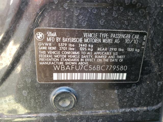 Photo 11 VIN: WBAFU7C56BC779580 - BMW 535 XI 