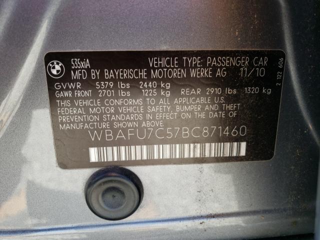 Photo 9 VIN: WBAFU7C57BC871460 - BMW 535 XI 