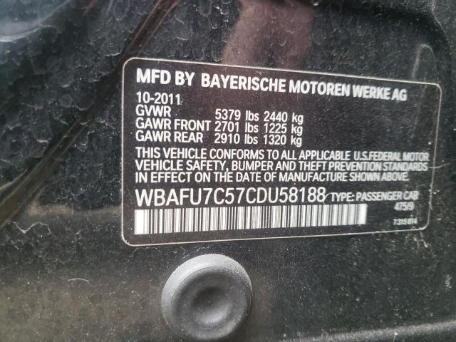 Photo 9 VIN: WBAFU7C57CDU58188 - BMW 535 XI 