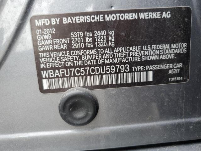 Photo 11 VIN: WBAFU7C57CDU59793 - BMW 5 SERIES 