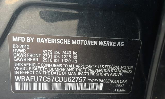 Photo 9 VIN: WBAFU7C57CDU62757 - BMW 535 