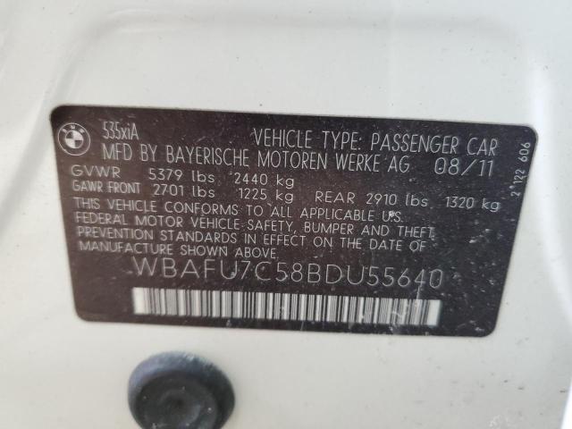 Photo 11 VIN: WBAFU7C58BDU55640 - BMW 535 XI 