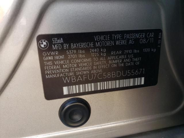 Photo 11 VIN: WBAFU7C58BDU55671 - BMW 535I 