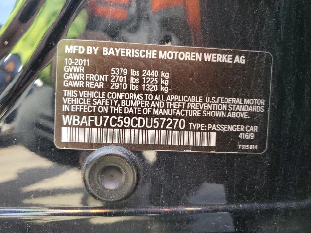 Photo 11 VIN: WBAFU7C59CDU57270 - BMW 5 SERIES 